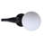 Tikva 1 Light Table Lamp With Matte Black Finish And White Shade