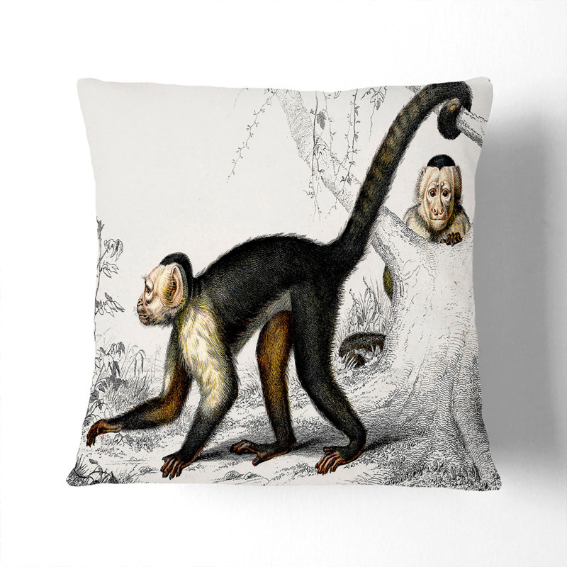 Floral Square Cushion, 40cm H x 40cm W x 15cm D