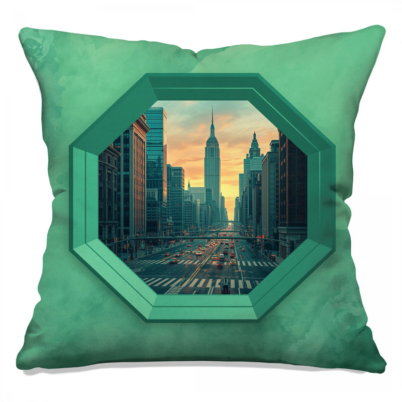 Coussins Cityscape, 14 X 14 pouces