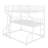 Full XL Over Twin XL Over Queen Size Triple Bunk Bed With Long And Short Ladder-1164807336