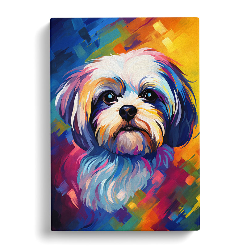 Shih Tzu Abstract No.2 - Print, 60cm H x 40cm W x 3cm D