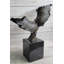 Lovers Romanic Kissing Faces Abstract Surrealist Bronze Sculpture Statue Salvador Dali on Marble Base