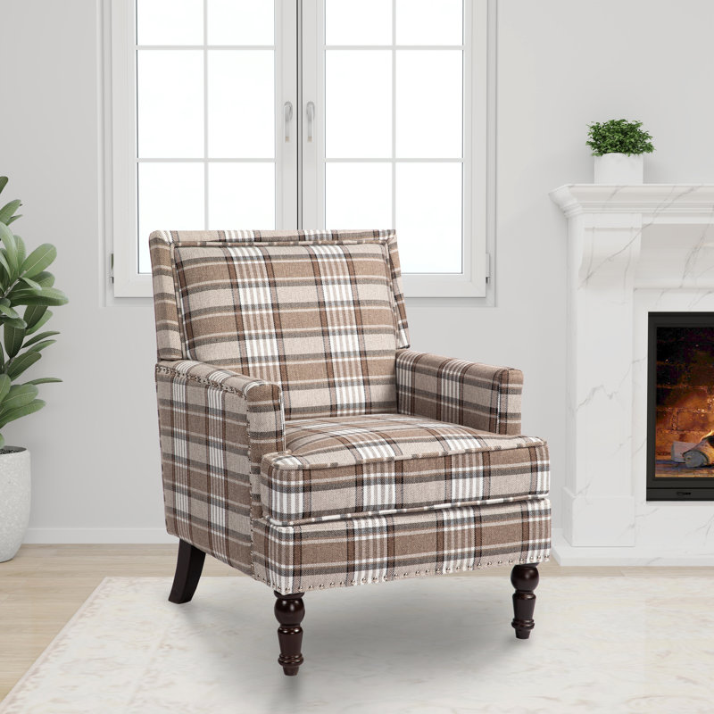 Dovidas Upholstered Armchair, Coffee