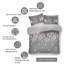Modern Feather Design Duvet Cover Set with Matching Pillowcases - Polycotton Fabric Bedding-27798784-121351483