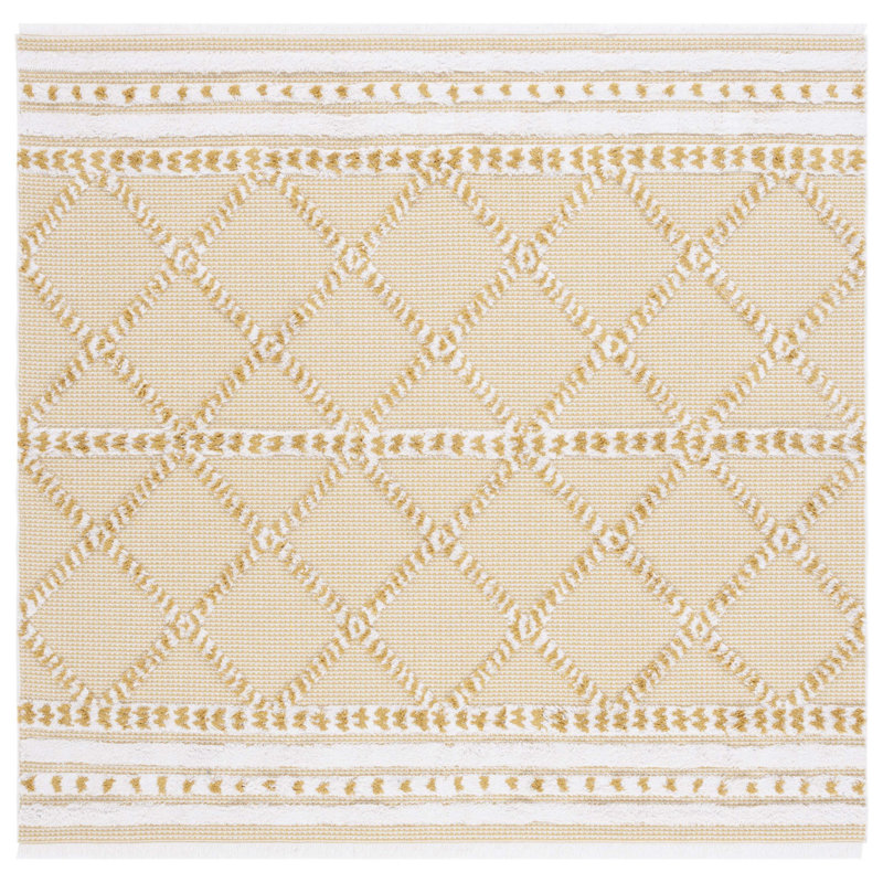 Tapis géométrique Baylum Performance, Carré 6 pi 4 po
