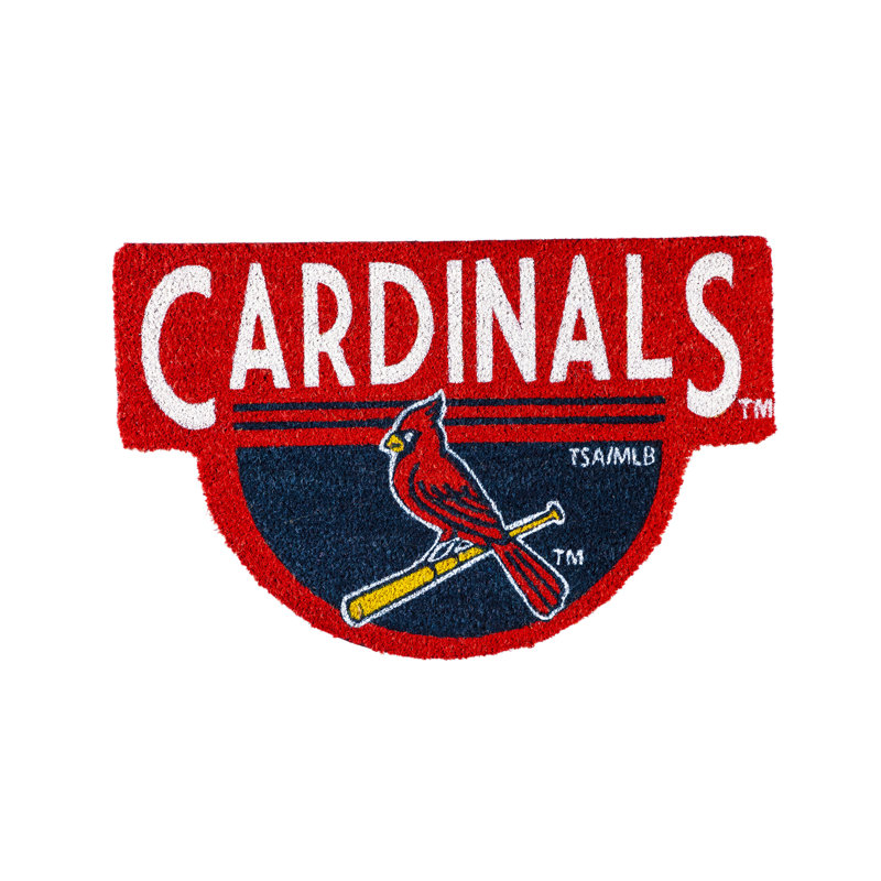 NFL Shaped Coir Outdoor Welcome Mat, Cardinals