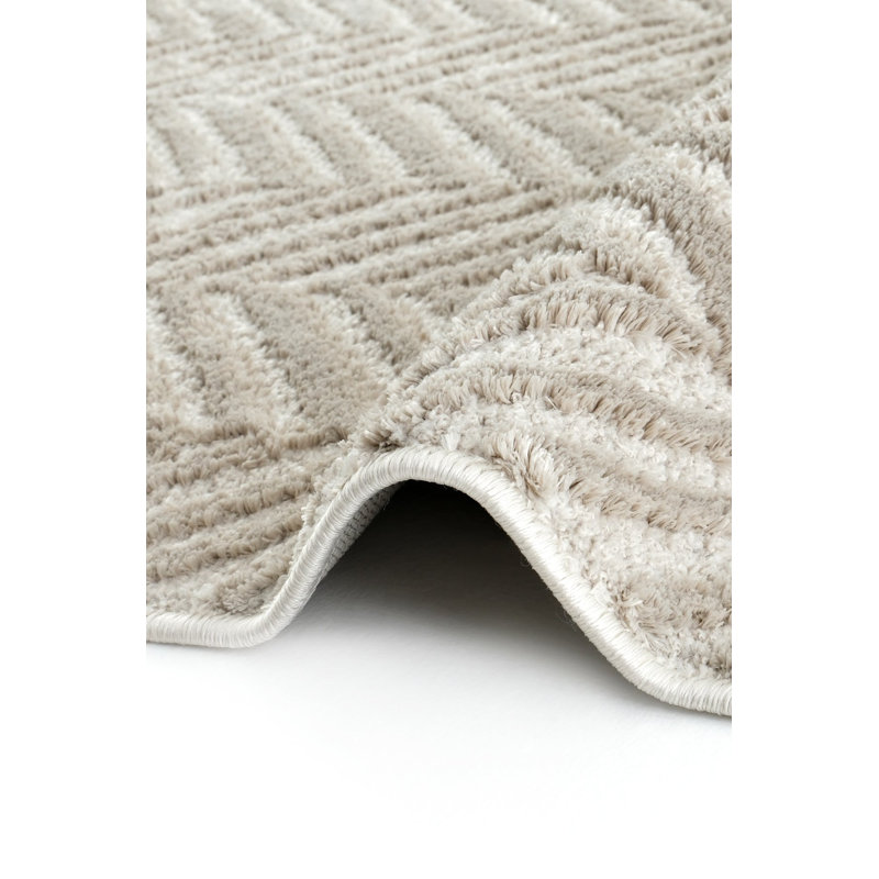 Deo Machine Made Indoor / Outdoor Area Rug, Rectangle 5'3" x 9'10"