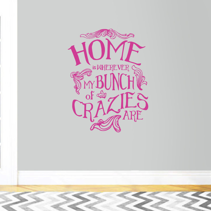 Décalcomanie murale my bott of crazies, Rose chaud