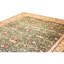 Tapis vert olive et doré noué à la main de haute qualité