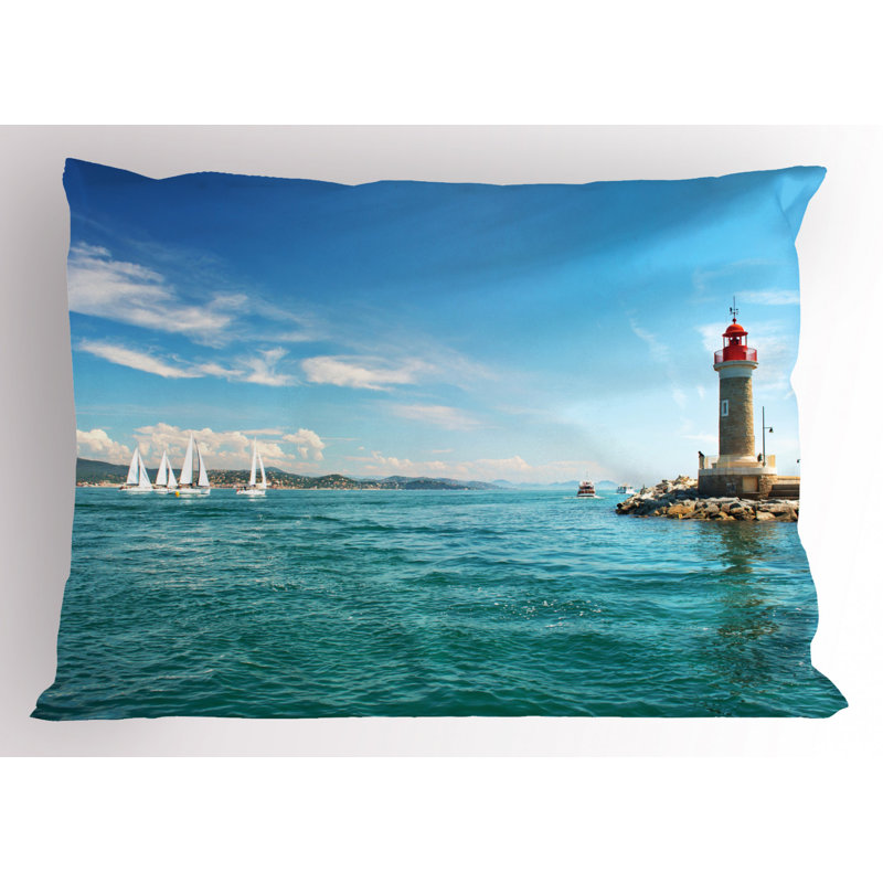 Taie décorative de phare Sailboats, Simple