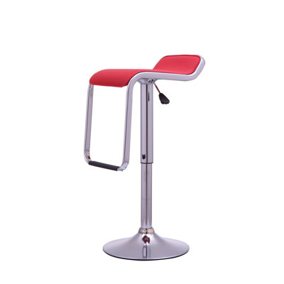 Steadham Swivel Upholstered Adjustable Height Bar Stool