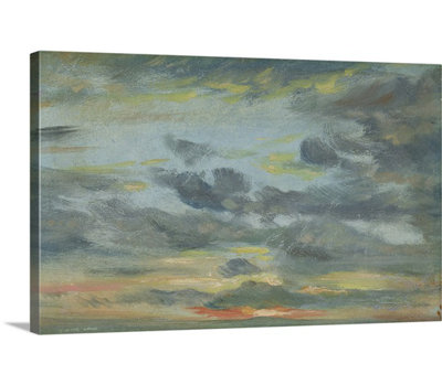 John Constable " Sky Study, Sunset, 1821-22 " by John Constable
