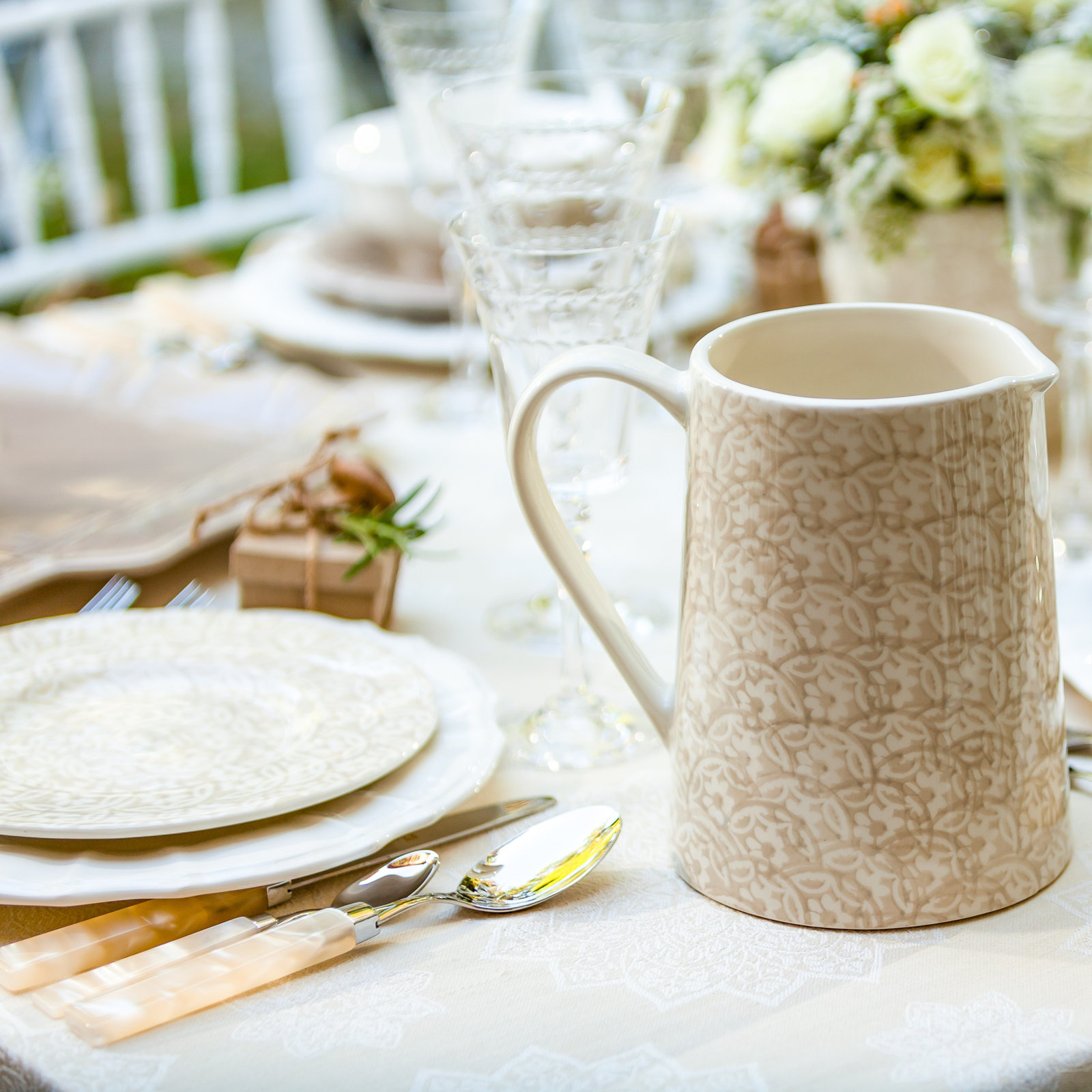Chloe Earthenware Pitcher