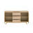 Oak Finish Server - Functional And Attractive Piece. 3/4 Extension Drawer For Practicality. Felt-Lined Item Security. Made From Composites. Spacious Shelf Displaying Decor Dishes. Oak Synthetic Wood.