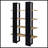 Black And Walnut 4-Shelf Bookcase