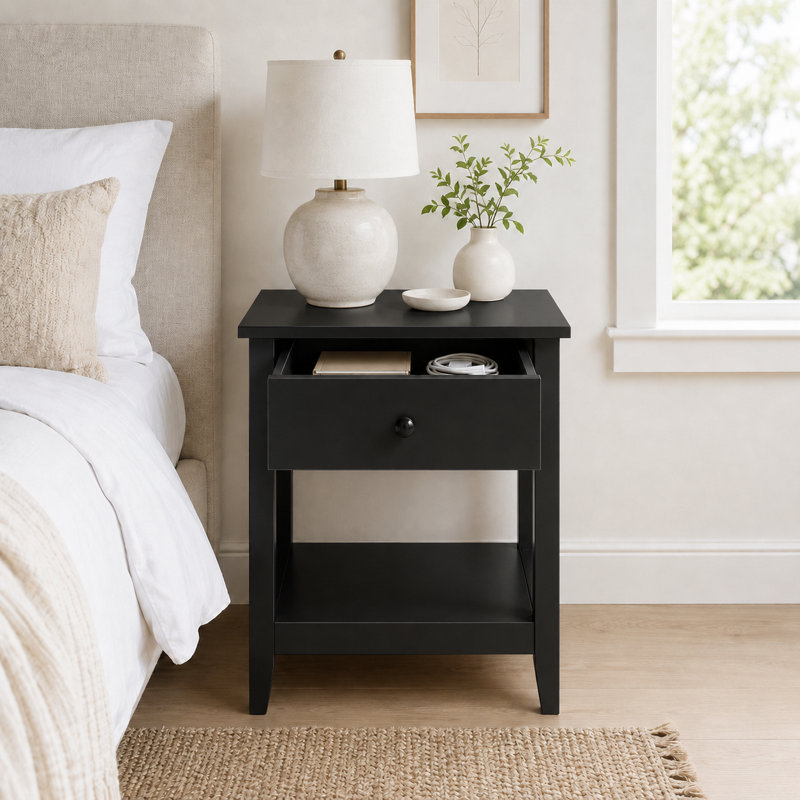 Top End Table, Black