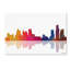 « boston massachusetts horizon ii », impression sur toile tendue-15722639