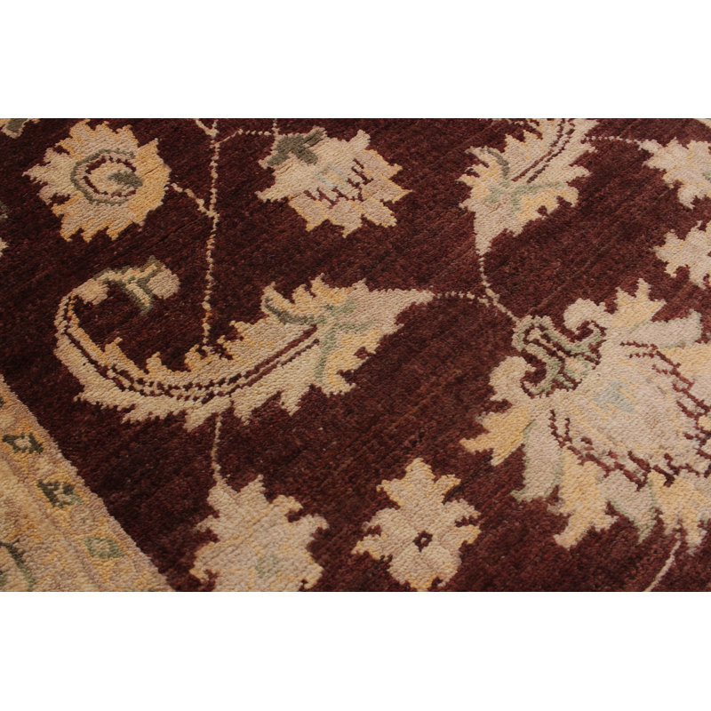 Tapis de bois one-of-kind-noué la 2010 chobi brun/crème 2 pi 9 po x 10 pi 8 po Vesile