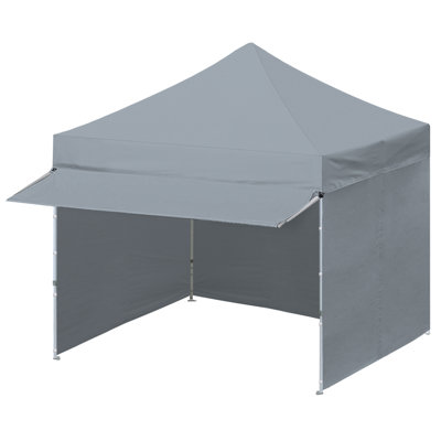 10 FT X 10 FT Tent Canopy with Extended Awning