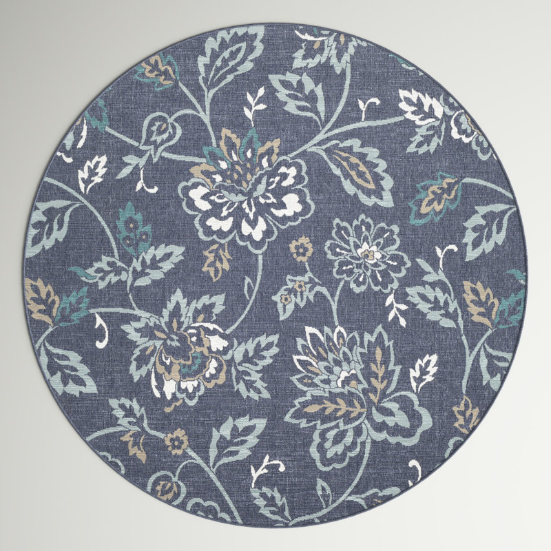 Tapis intérieur / extérieur Amherst, Rond 8 pi 9 po