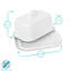 Argon Tableware - White Enamel Butter Dish - 18.5cm x 10cm-94225079