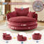 Méridienne surdimensionnée pivotante à 360 ° avec coussin double et coussins-871857469