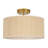 Dimmable Rattan Drum Shade Semi Flush Mount Ceiling Light with Gold Finish-304775678-304776279
