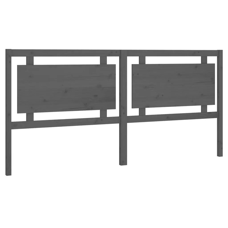 Schiavo Solid Wood Headboard, Grey, 205.5 x 100 cm