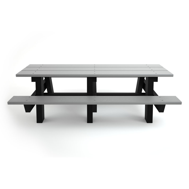 Montelongo A-Frame Picnic Table, None, Gray, 8'