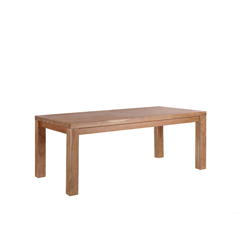 Wafrt Acacia Solid Wood Dining Table, H78 x L180 x W 90cm