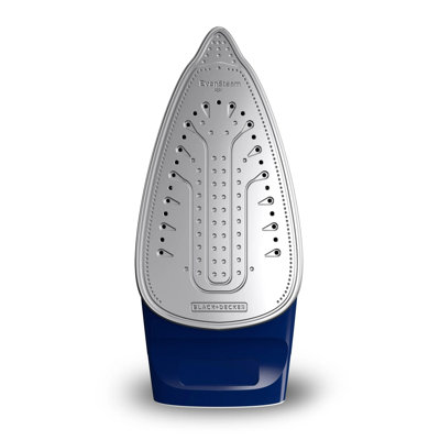 Fer à repasser à vapeur en une étape, semelle uniforme et commande de vapeur intelligente avec réservoir d'eau facile à remplir et arrêt automatique à 3 voies Black + Decker