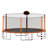 Abrahams Round Backyard Trampoline with Safety Enclosure