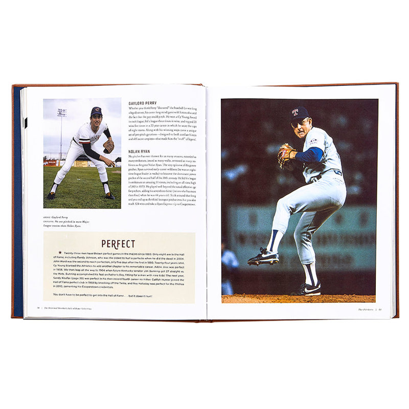 National Baseball Hall of Fame Leather Bound Book