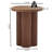 24" Round Pedestal Base End Table-718691554