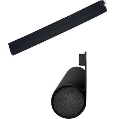 36" Under Door Draft Stopper – Adhesive Hook-and-Loop Door Sweep for Soundproofing, Insulation & Light Blocking