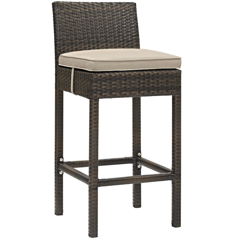 Tabouret de bar Havenside Home Bocabec, Beige, Brun