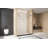 Frameless Single Sliding Shower Door  56-60 "W X 76" H, 1/4 "(6 Mm) Clear Tempered Glass-120178755