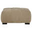 Chameau contemporain - couleur avec capitonnage vertical, mousse superposée et pieds blocs noirs pour un support stable en tissu de style cascade, un coussin décoratif invitant