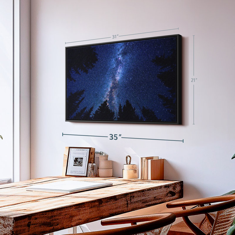 Impression sur toile Woodlands Milky Way, H 21 po x l 31 po