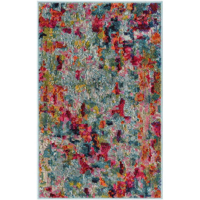 Prismatic Abstract Indoor Rug, Rectangle 2' x 3'1"