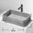 Cypress 21" L x 14" W x 5" H Gray Handmade Rectangular Vessel Bathroom Sink