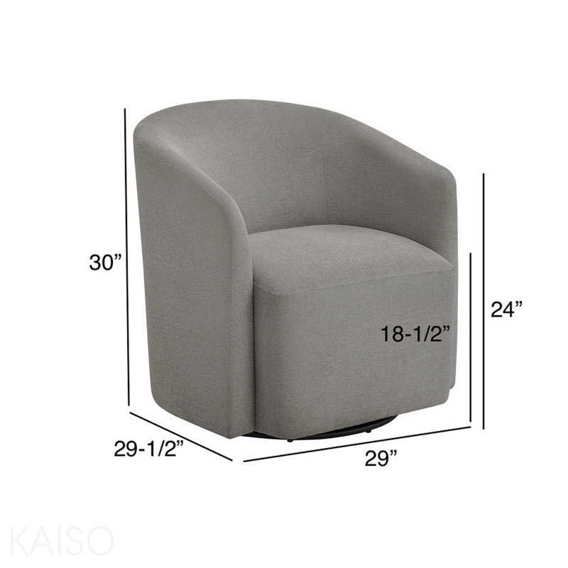 Fauteuil d'appoint pivotant, Gray