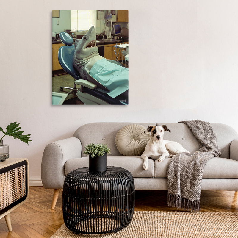 " Shark At Dentist " by RB, 48" H x 36" W