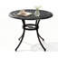 Table bistro d'extérieur pour jardin Merrimack, bronze