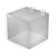 8" Cube Bin for Pegboard or Slatwall, 4-Pack