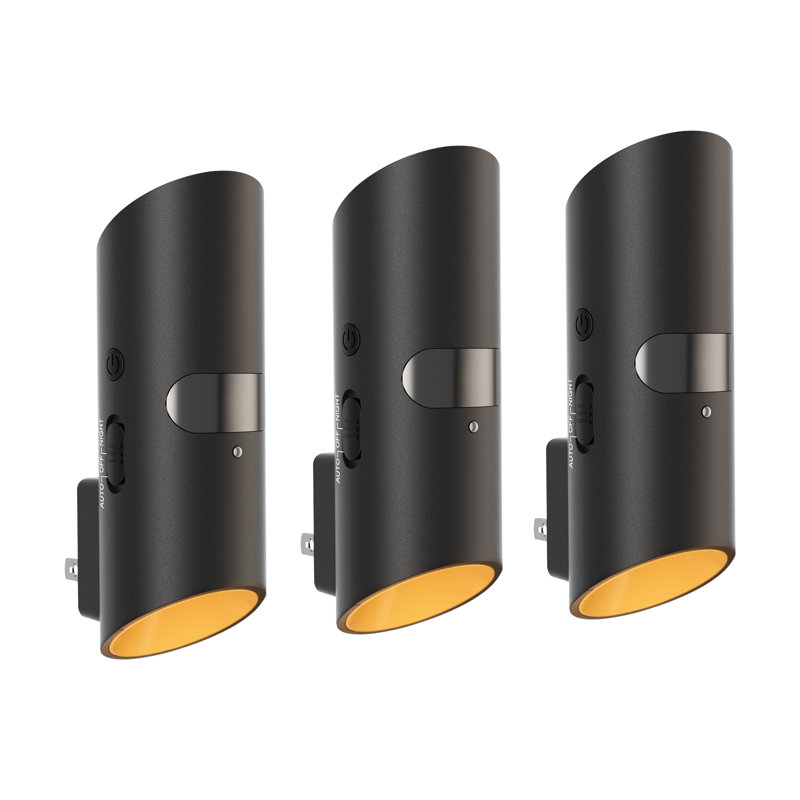 Paquet de 3 lumières décoratives multi-directionnelles en cas de panne de courant et de luminaire mural, capteur de mouvement rechargeable ou capteur de lumière optionnel, lumières réglables pour le salon, la chambre à coucher, les secours, les ouragans