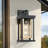  Eswin 1- Light 13.6“H Black&Glod Seeded Glass Lantern Outdoor Wall Sconce