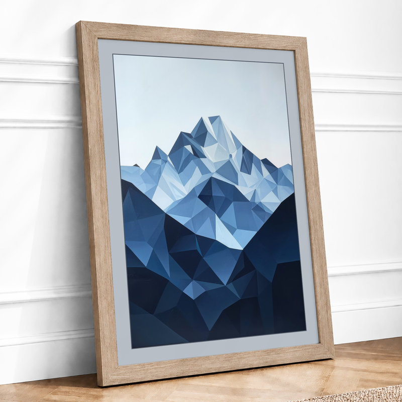Crystalline Peak Geometric - Print, A1 - 84.1 x 59.4 cm, Oak