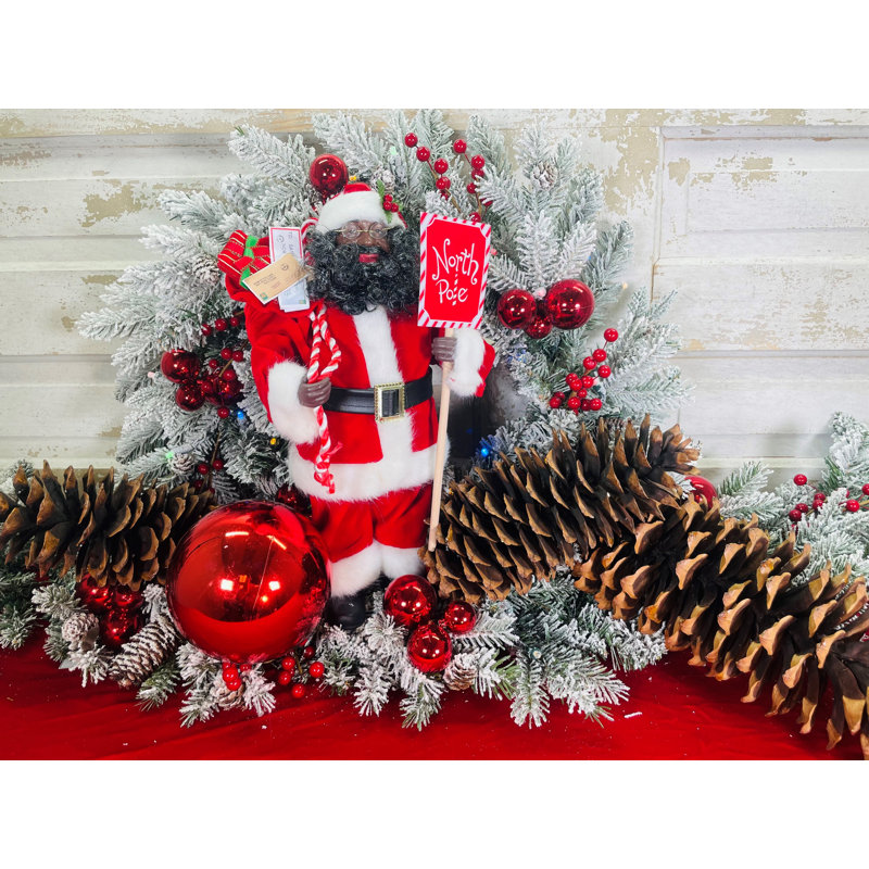 Père Noël afro-américain au pôle Nord