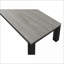 Ensemble de tables basses 3 pièces gris et noir pour salon, plateau en bois, facile à assembler